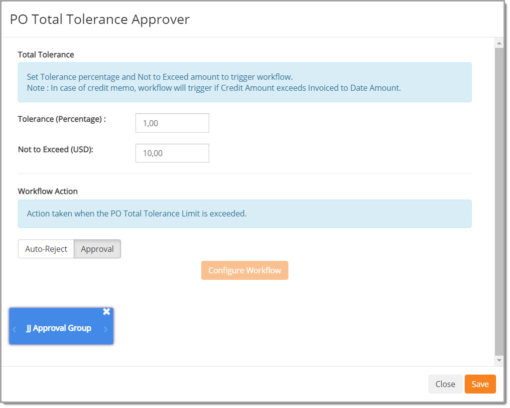 Tolerance Approval